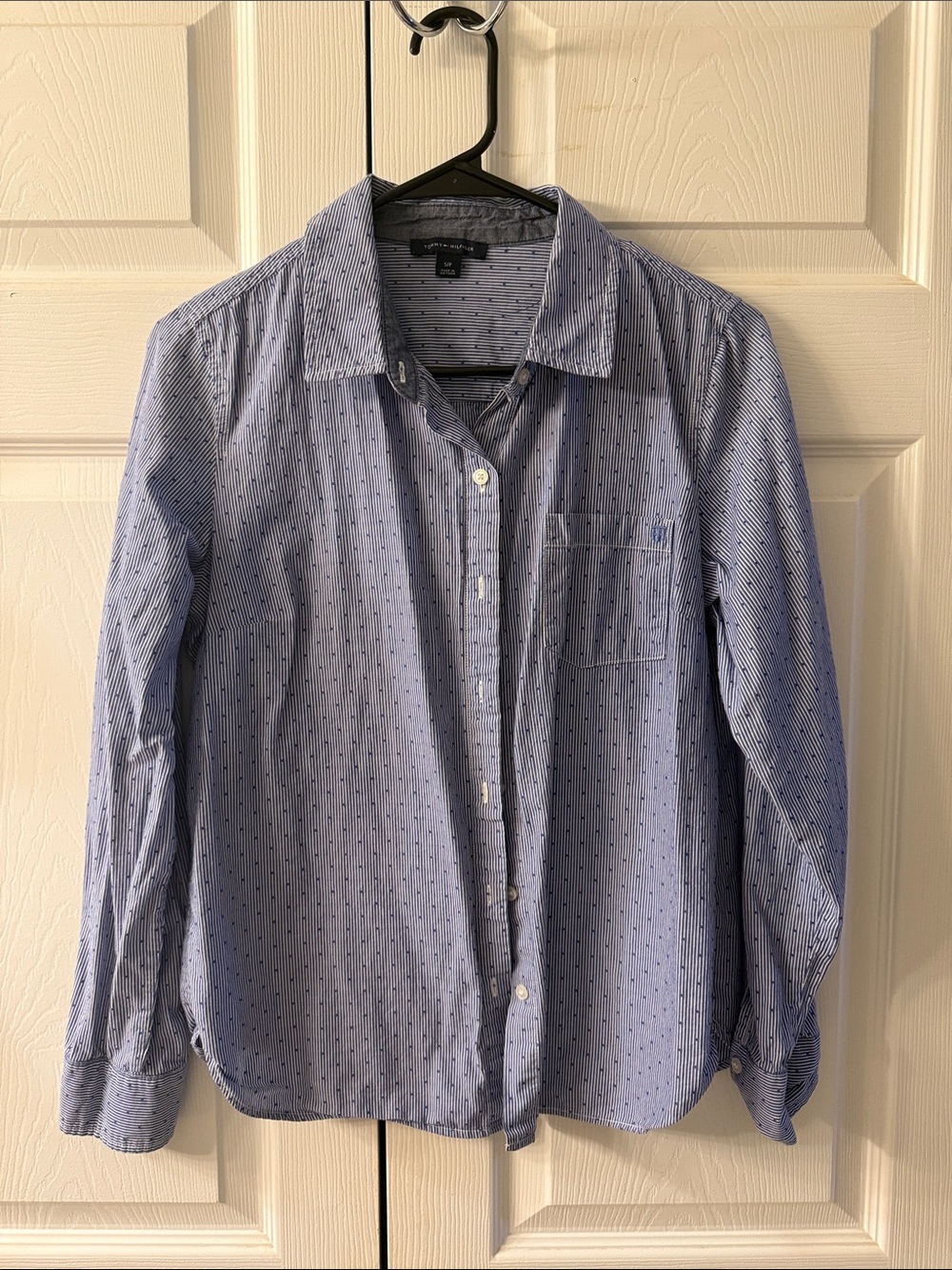 Tommy Hilfiger Blue Pinstripe Button-Down Shirt